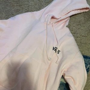Pink vans hoodie worn once got from packsun
